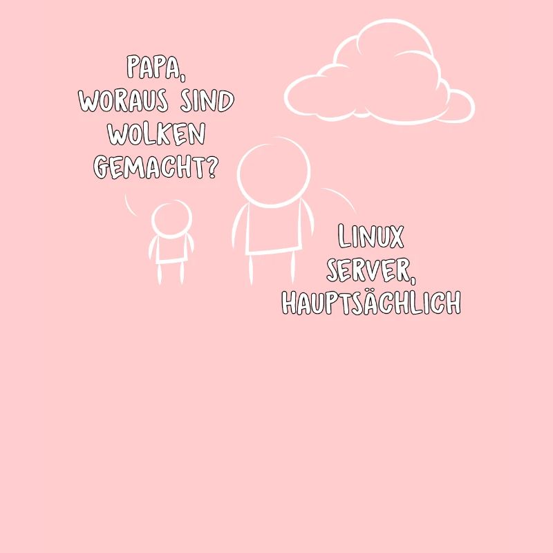 Kind, Das Seinen Vater Über Cloud Computing Fragt