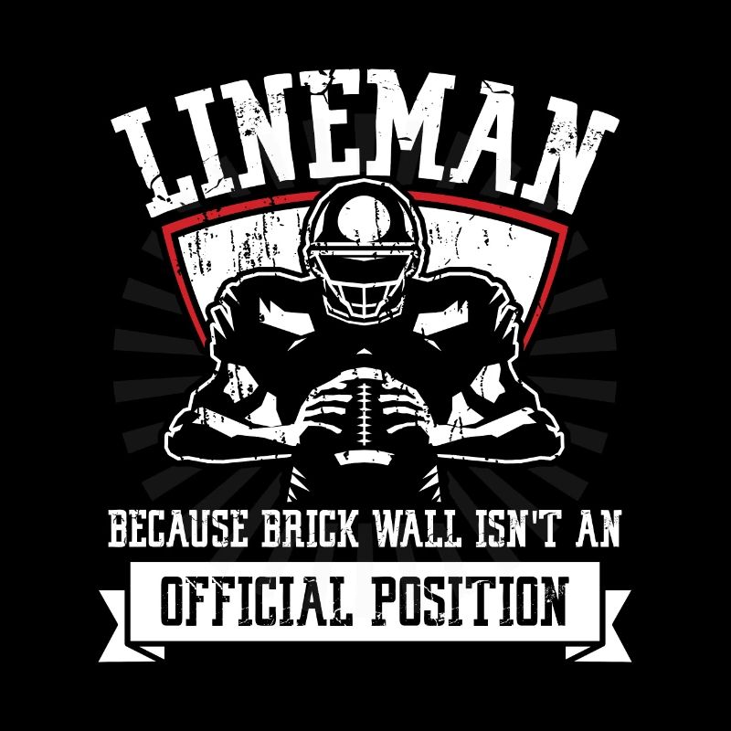 Lineman parce que le mur de briques | Équipe de football