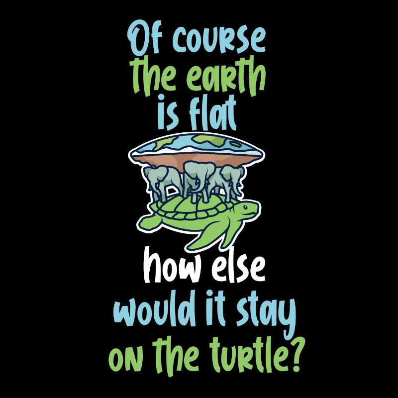 Flache Erde Schildkröte