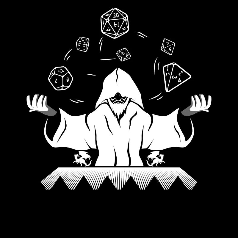 Game Master DM GOD D20 Wizard Tabletop Rollenspiel