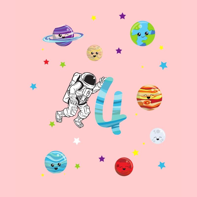 4th birthday astronaut solar system gift