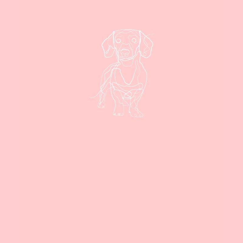 Dachshund - one line drawing