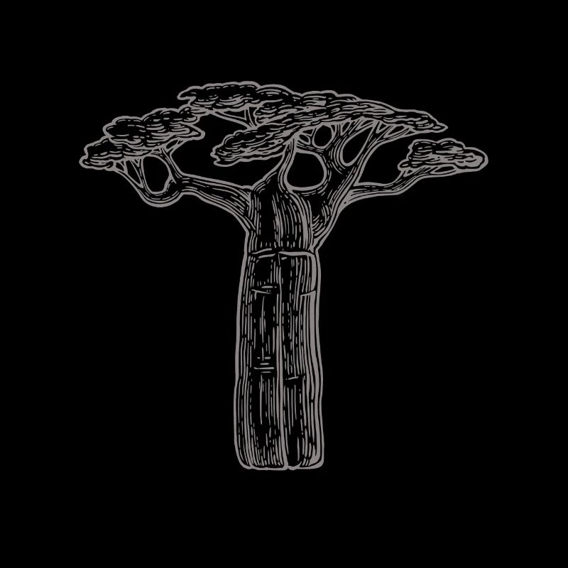 Baobab Bäume Liebhaber Geschenk Afrika Grafik