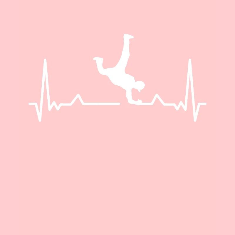 Breakdancing Heartbeat Geschenk Break Dancer