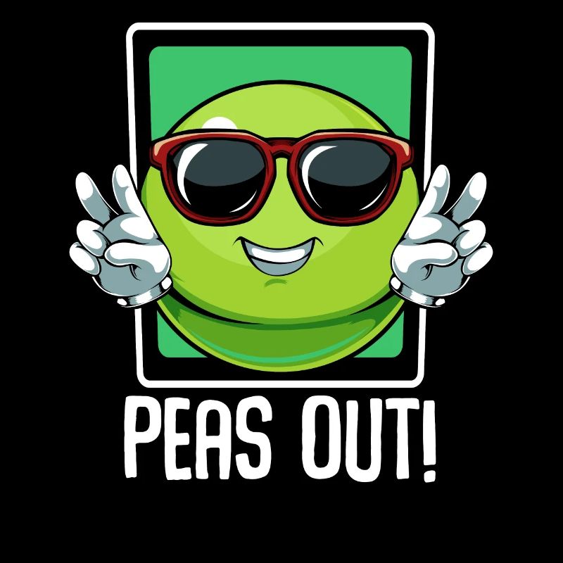 Peas - Peas Out! Cool vegetables pun saying