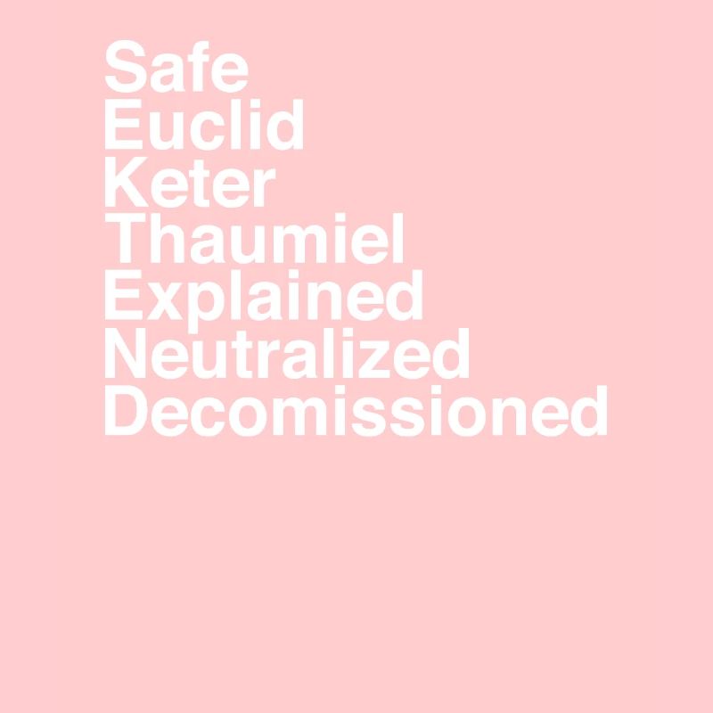 Object classes secure contain protect scp