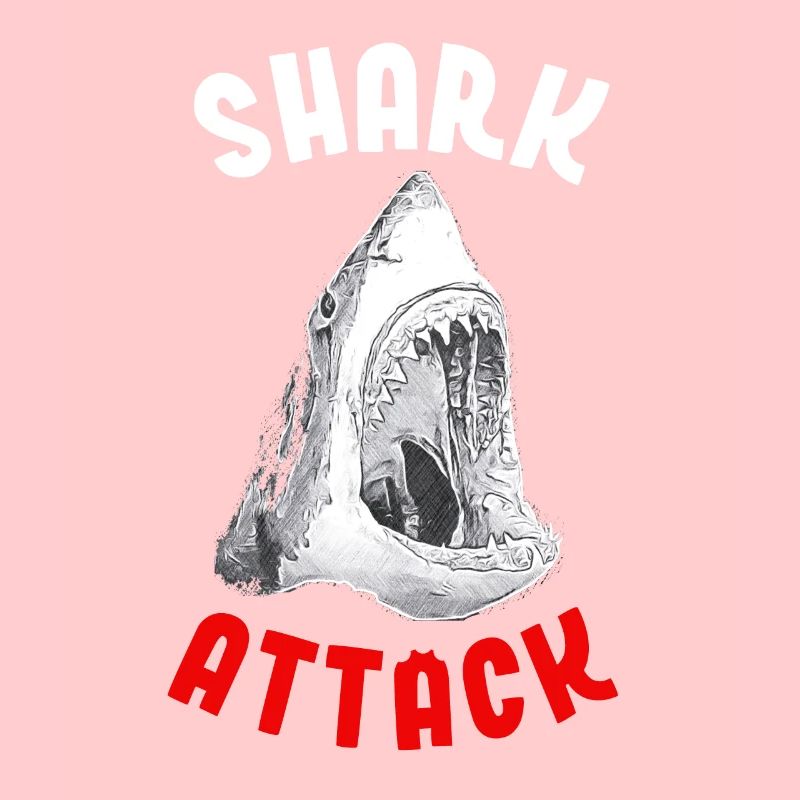 Shark Attack Danger Funny Beach Gift Idea