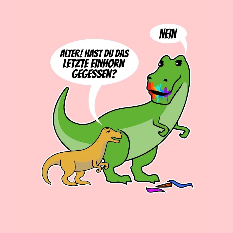 Dino letzte Einhorn gegessen spruch