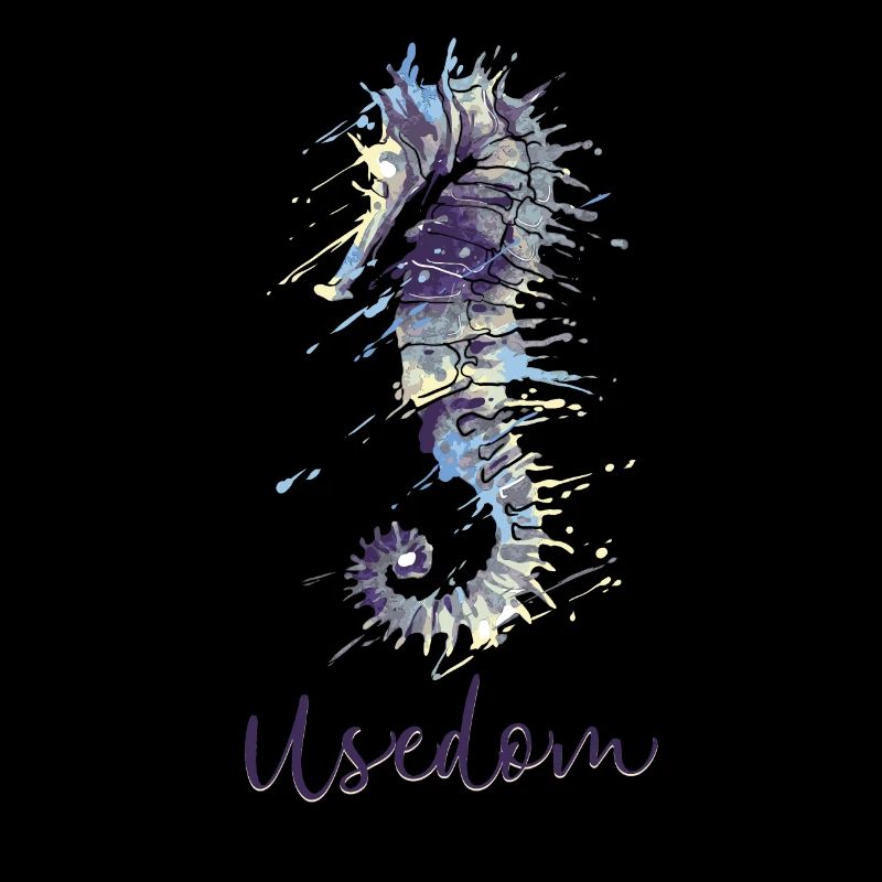 USEDOM OSTSEE DESIGN MIT SEEPFERDCHEN