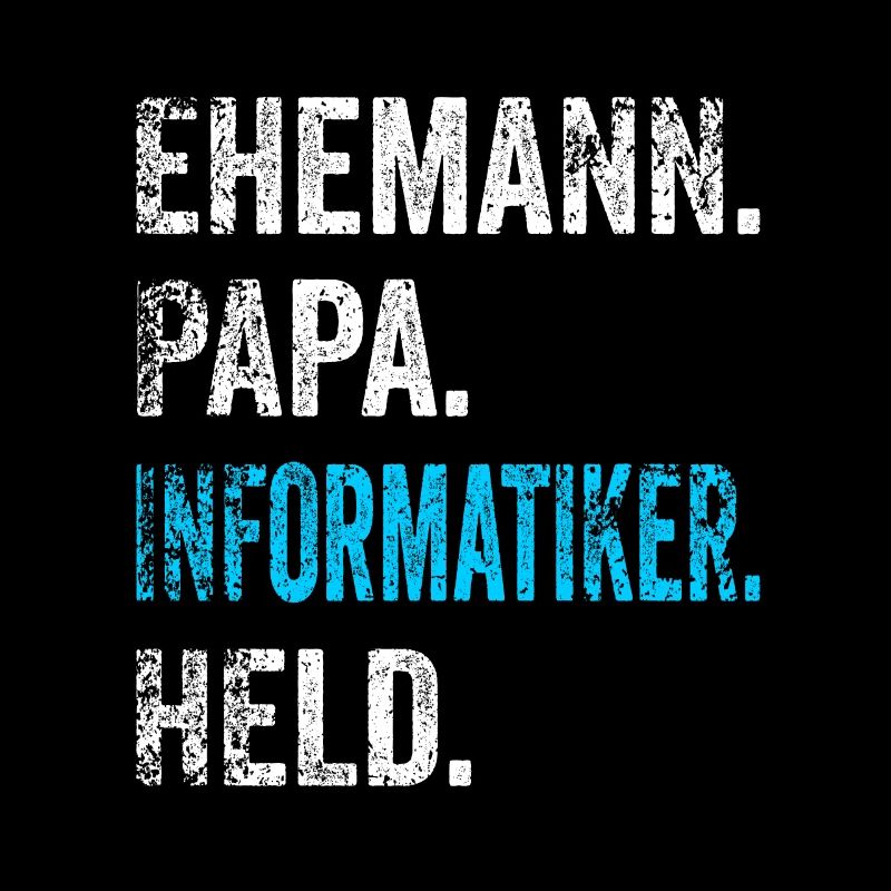 Informatiker Papa Vater Informatik Vatertag Retro