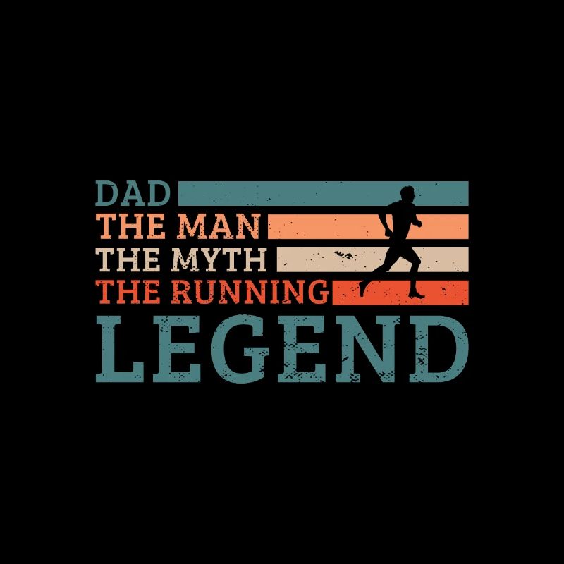 Conception de course de jogging pour un coureur fan