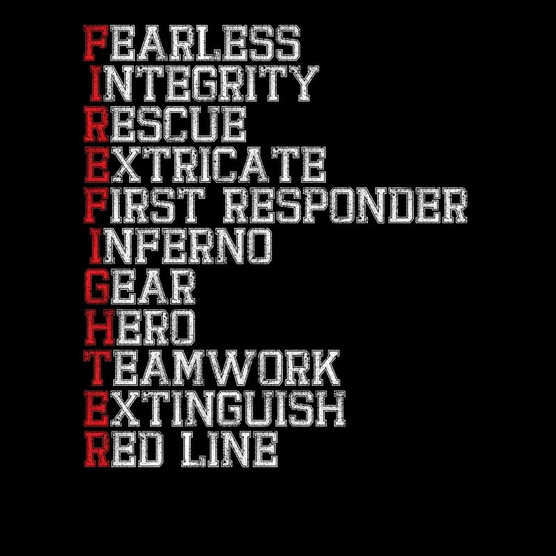 First Responder Firefighter Thin Red Line