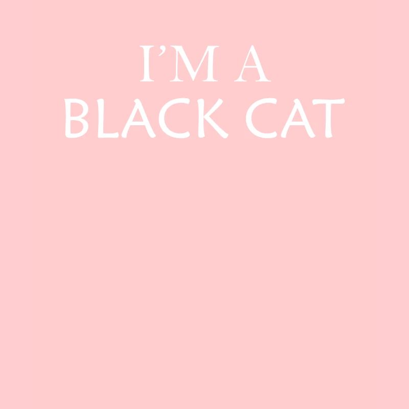 Ich bin eine schwarze Katze Halloween