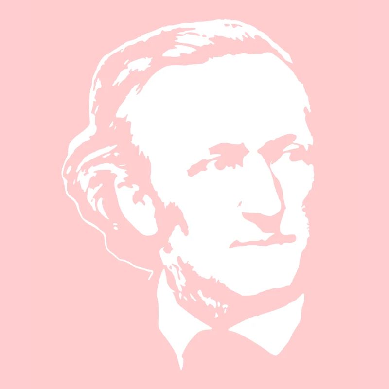 Richard Wagner White On Black