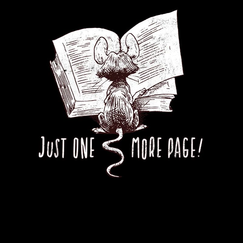 Only one page left I Book Mouse I Bookworm Fun