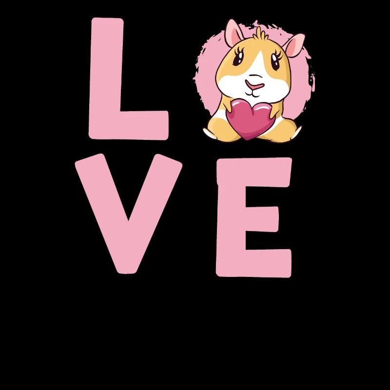 Amour cochon d'Inde J'aime les cochons d'Inde