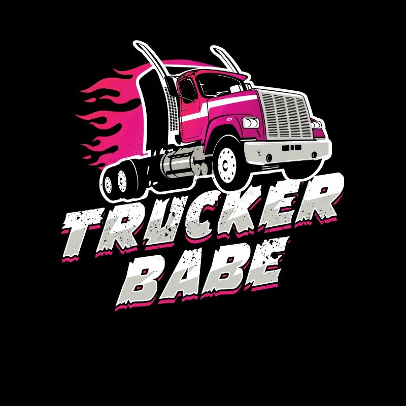 TruckerBabe Driving Trucker Driver Geschenk