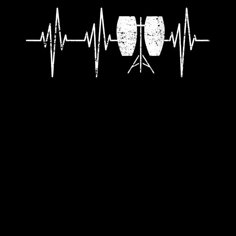 Conga Drum Ekg Heartbeat Pulse