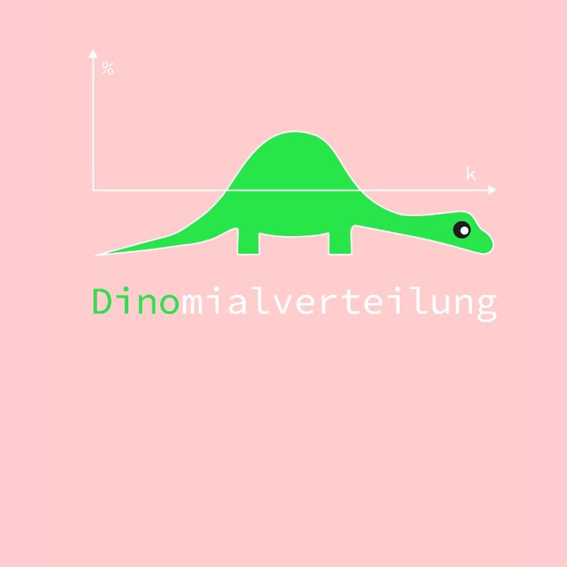 Dinomial distribution Funny nerd math gift idea