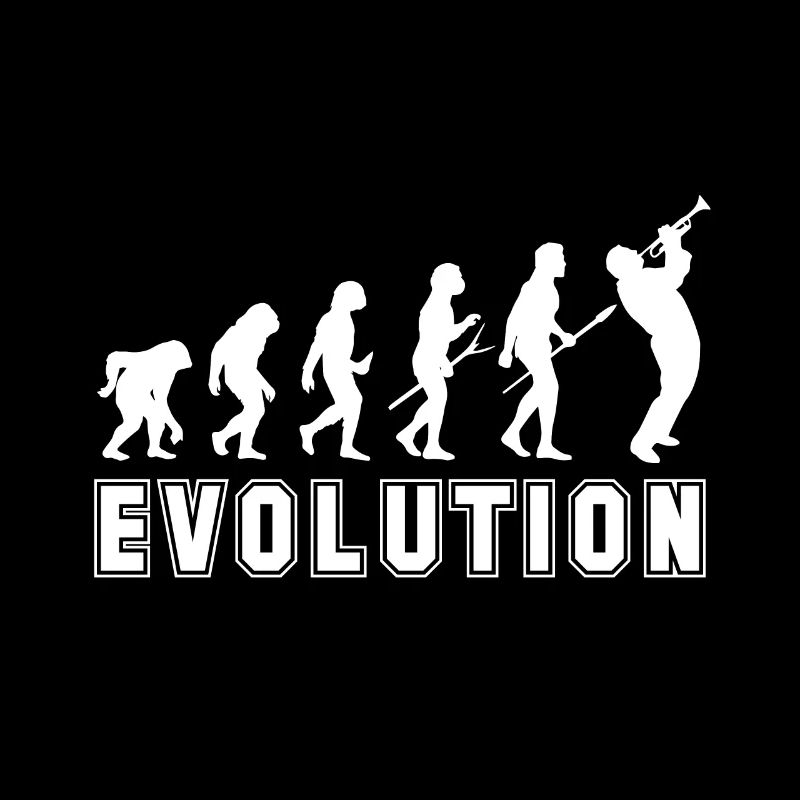 Trompeten Evolution Musiker Blaskapelle