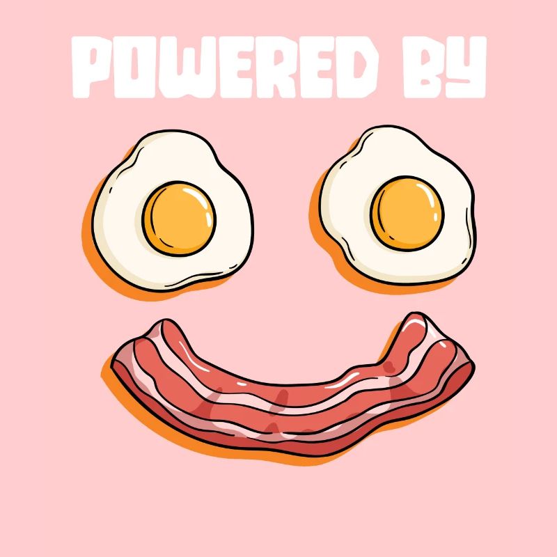 Powered By Eggs And Bacon - Fried Egg Breakfast