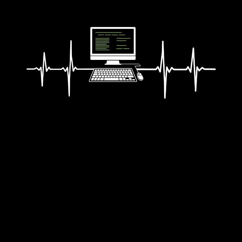 Programmer EKG Heartbeat Computer Desktop