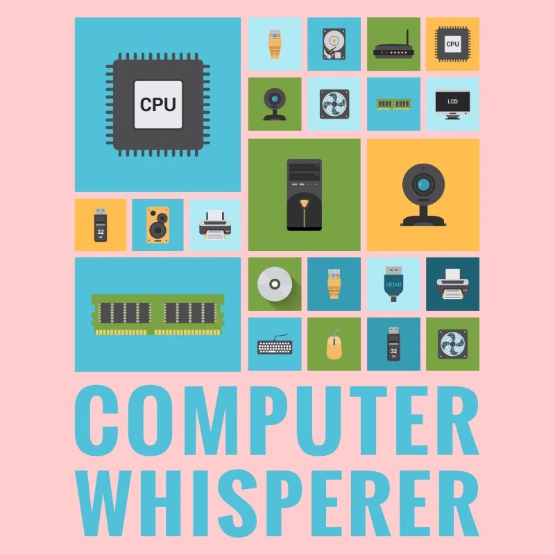 Ordinateur Whisperer Funny IT Tech Support Help Desk