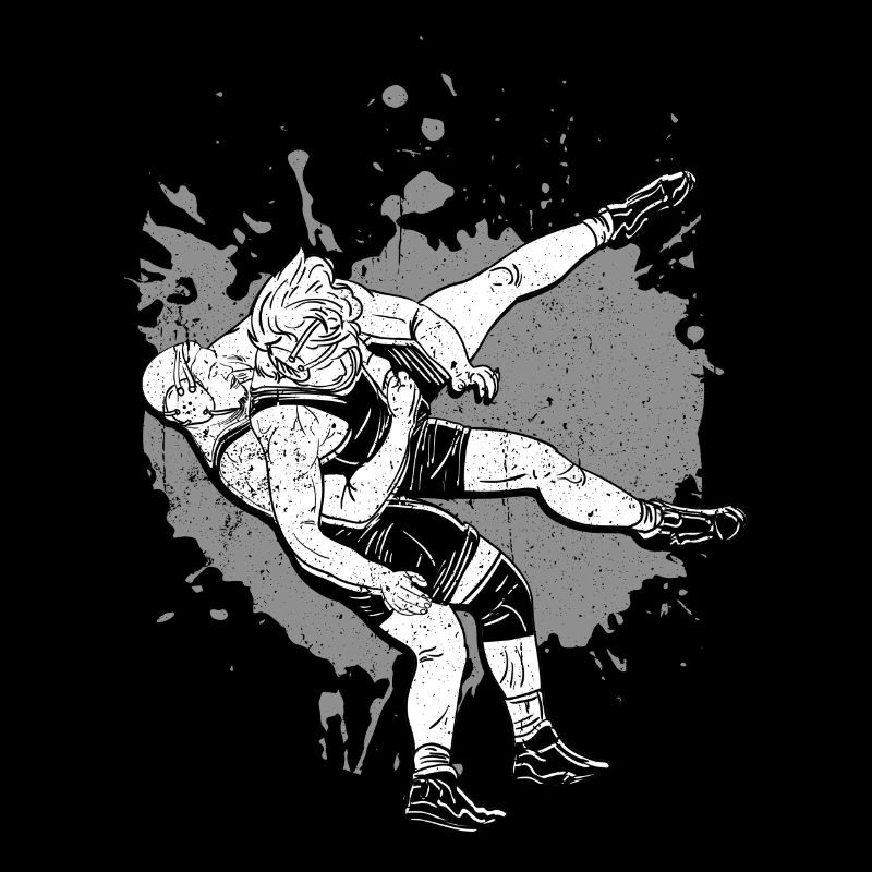 Lutte tshirt grappling bagues cadeau pinfall