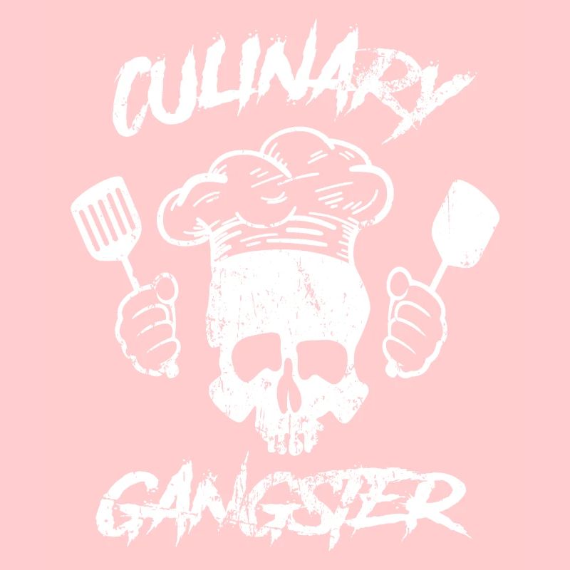 Culinary Gangster Skull - Chef BBQ Chef