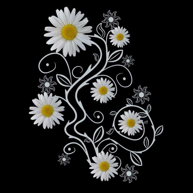 Ornament Margeriten Blüten Blumen Gänseblümchen