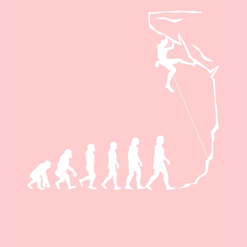 Evolution des Kletterns, Bouldern, Bergsteigen