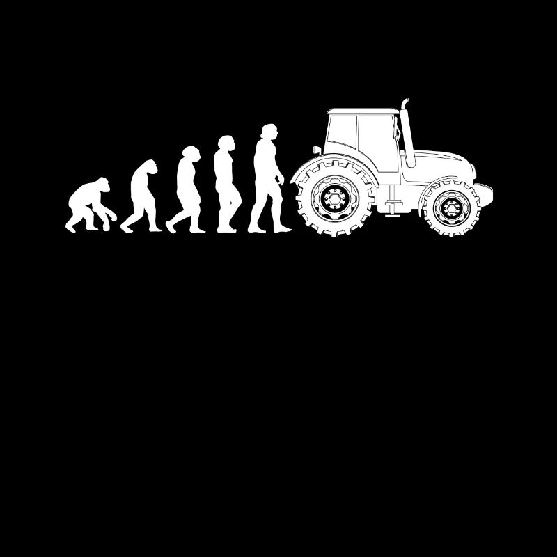 Evolution Traktor Bauer Landwirt