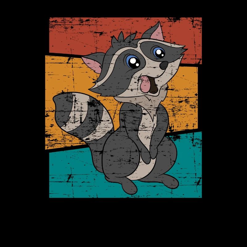 Waschbären Geschenk Waschbär