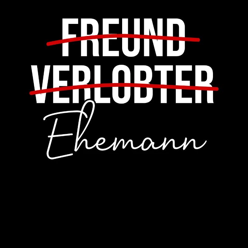 Freund Verlobter Ehemann Hochzeitstag Ehemänner