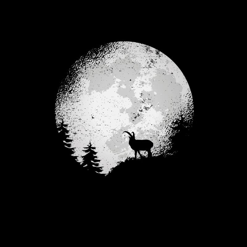 Sternzeichen Steinbock Ziege Mond Steinböcke Wald