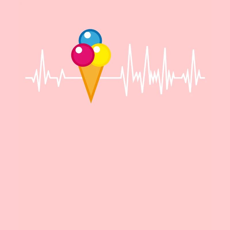 Eiswaffel Herzschlag Eis Eiscreme Eisdiele