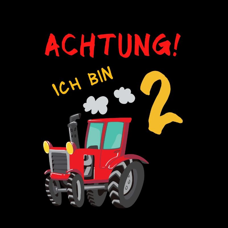 2. Geburtstag Jungs Traktor - Achtung ich bin 2