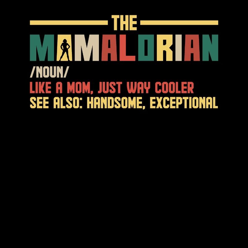 Mamalorian Mama Mutter Retro