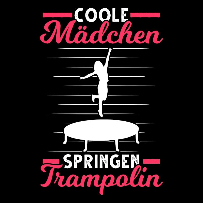 Coole Mädchen springen Trampolin Trampolinspringer