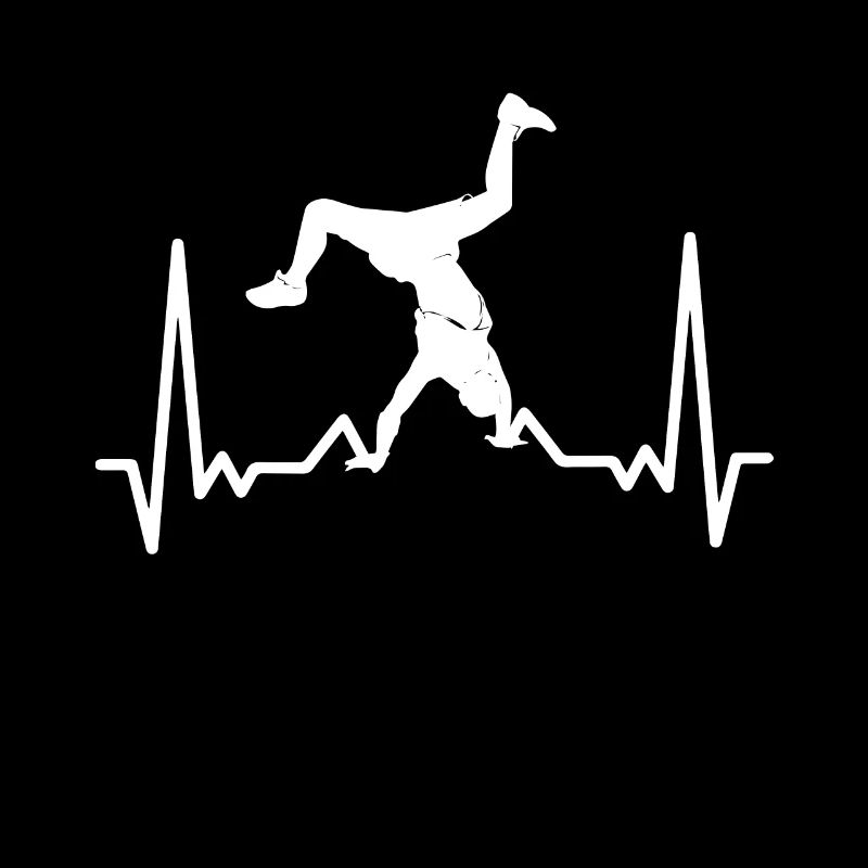 Breakdancing heartbeat breakdancer
