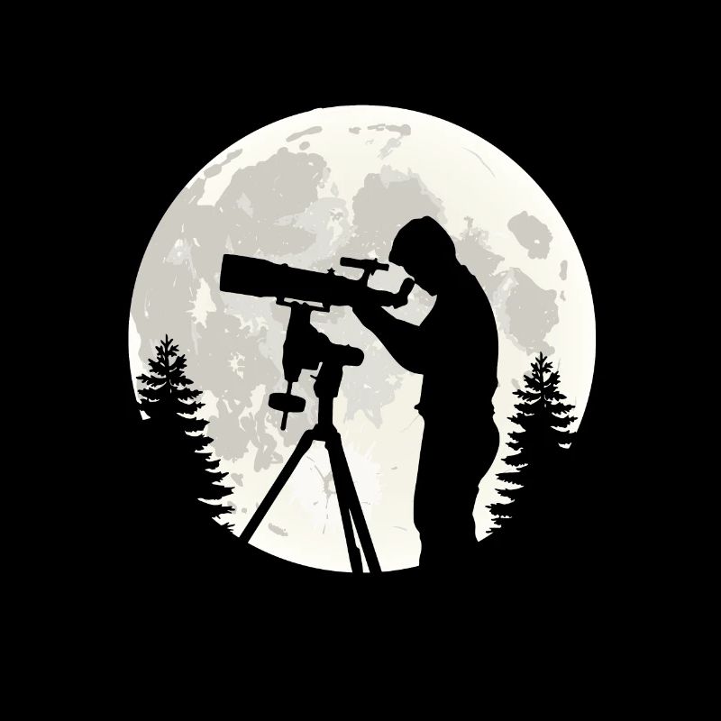 Astronomer Telescope Full Moon Solar System Telescope