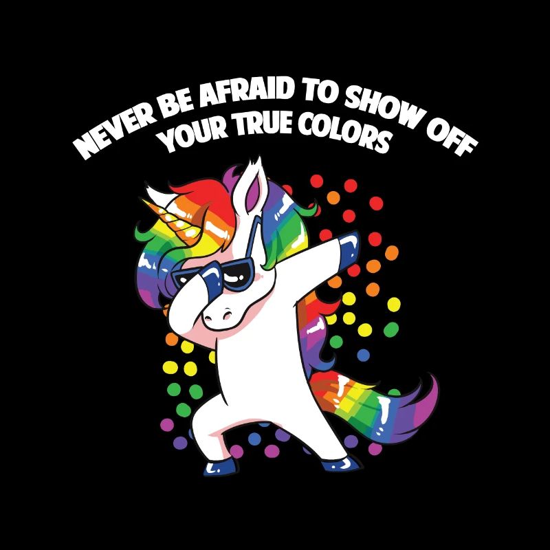 Lesben Motiv mit Spruch lesbisch CSD Regenbogen