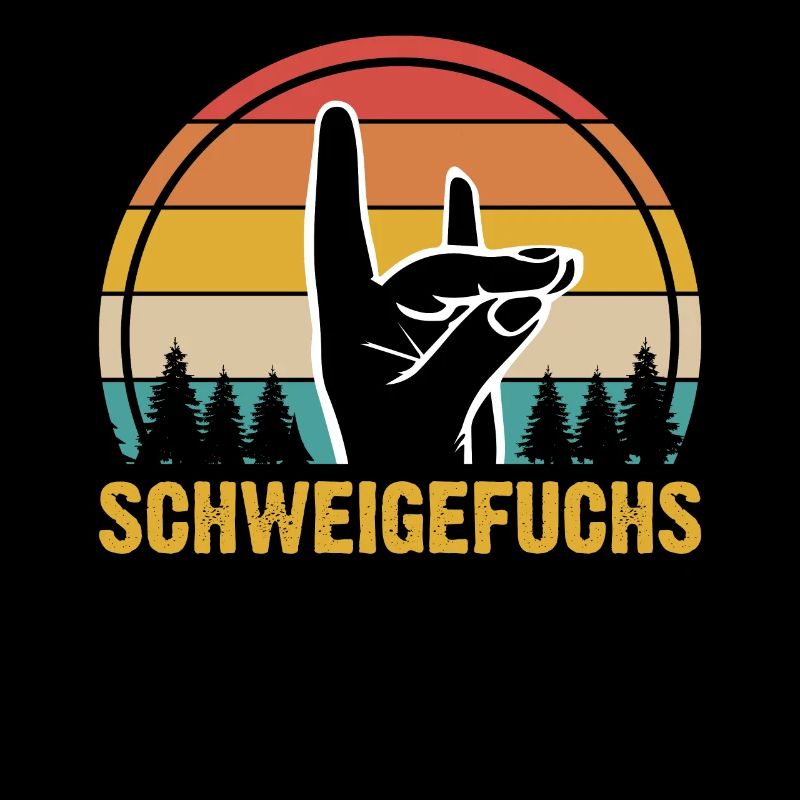 Schweigefuchs Lehrer Retro Geschenkidee