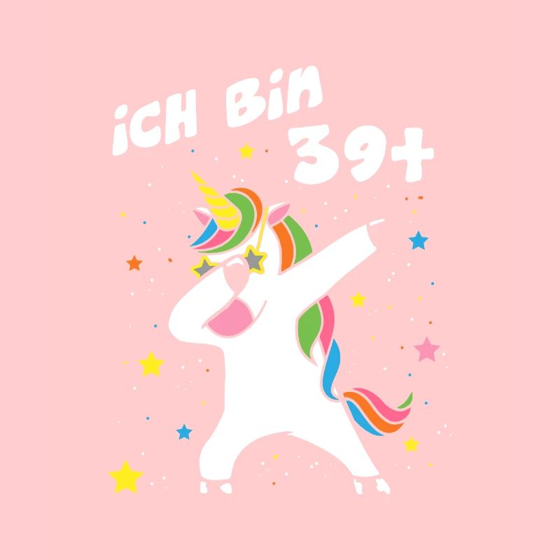 Ich bin 39 Einhorn Dab Dabbing Unicorn