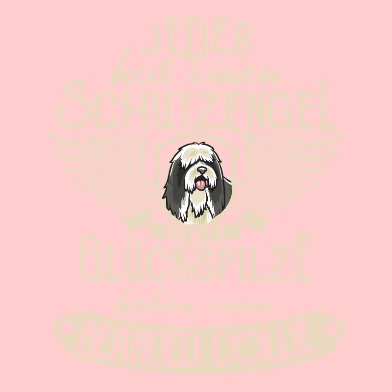Bearded Collie mit Schutzengel Spruch