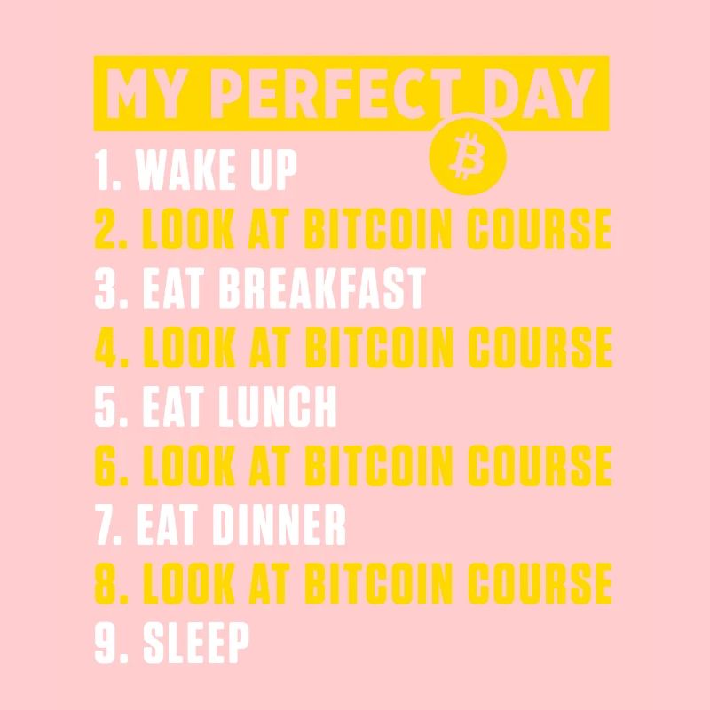 Perfekter Tag Bitcoin Kurs BTC Kryptowährung Geschenk