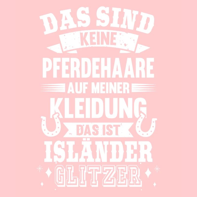 Isländer Glitzer Pferdehaare Pferd Reiter Geschenk