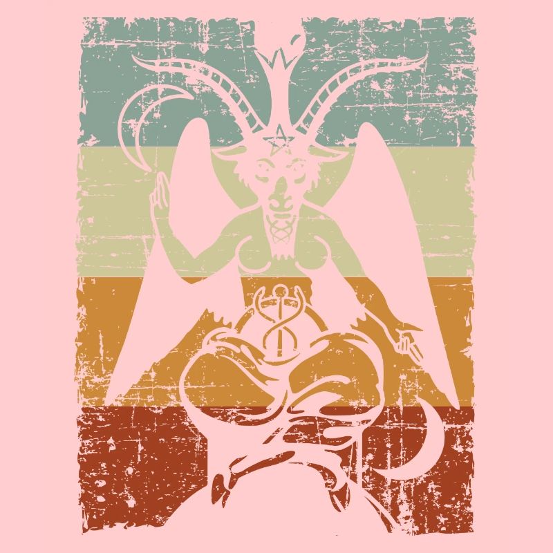 Baphomet rétro chèvre diable occulte