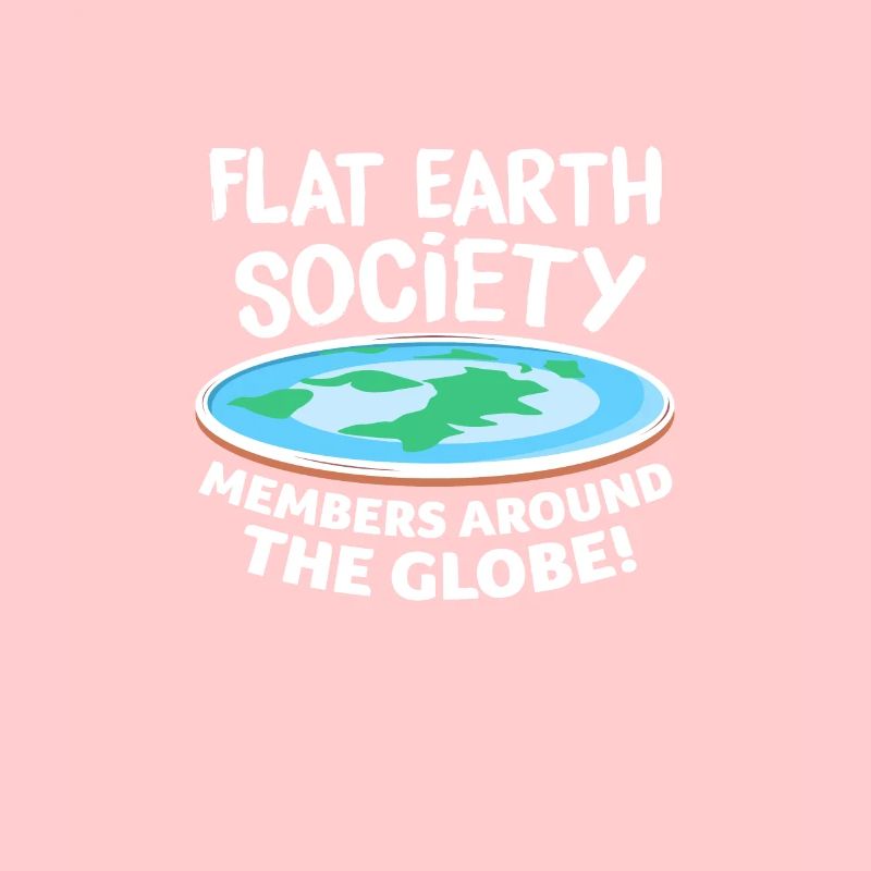 Flache Erde Flat Earth Verschwörung Geschenk