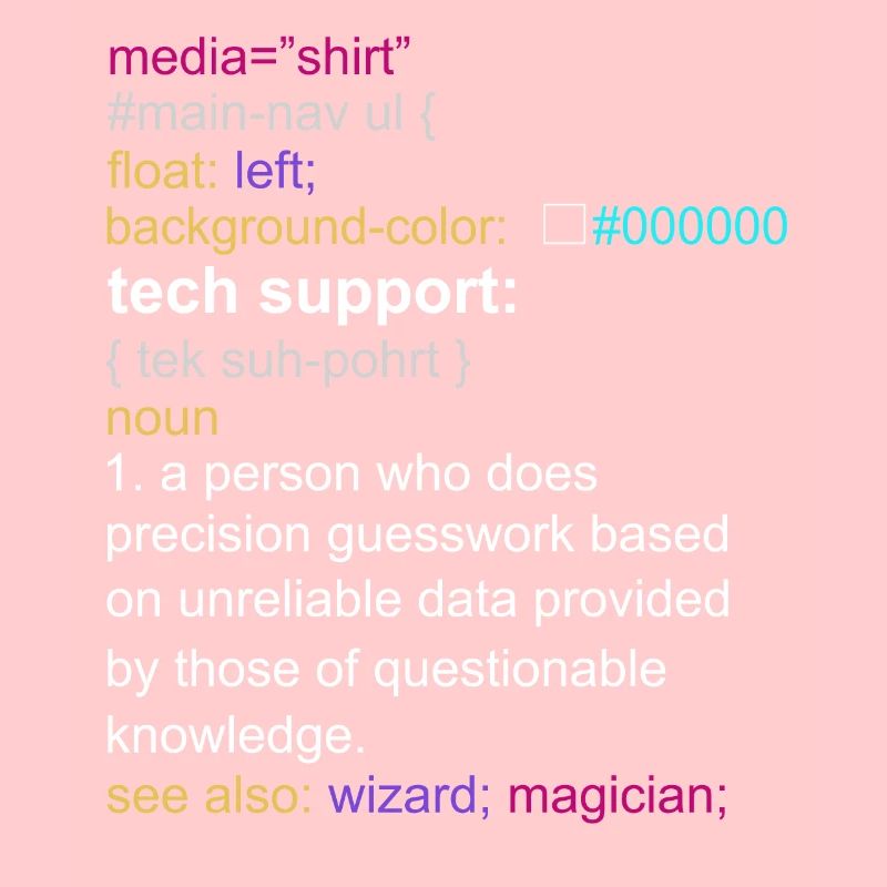 Tech support html coding gift coder